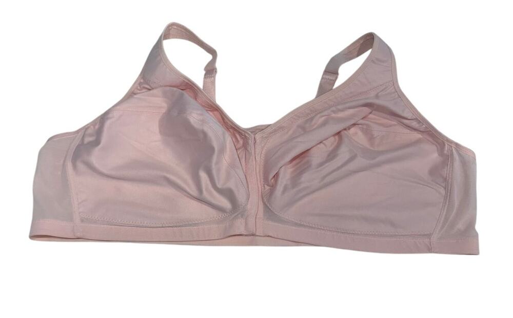 Glamorise Womens 58C Pink MagicLift Front Close Posture Back Wireless Bra 1265